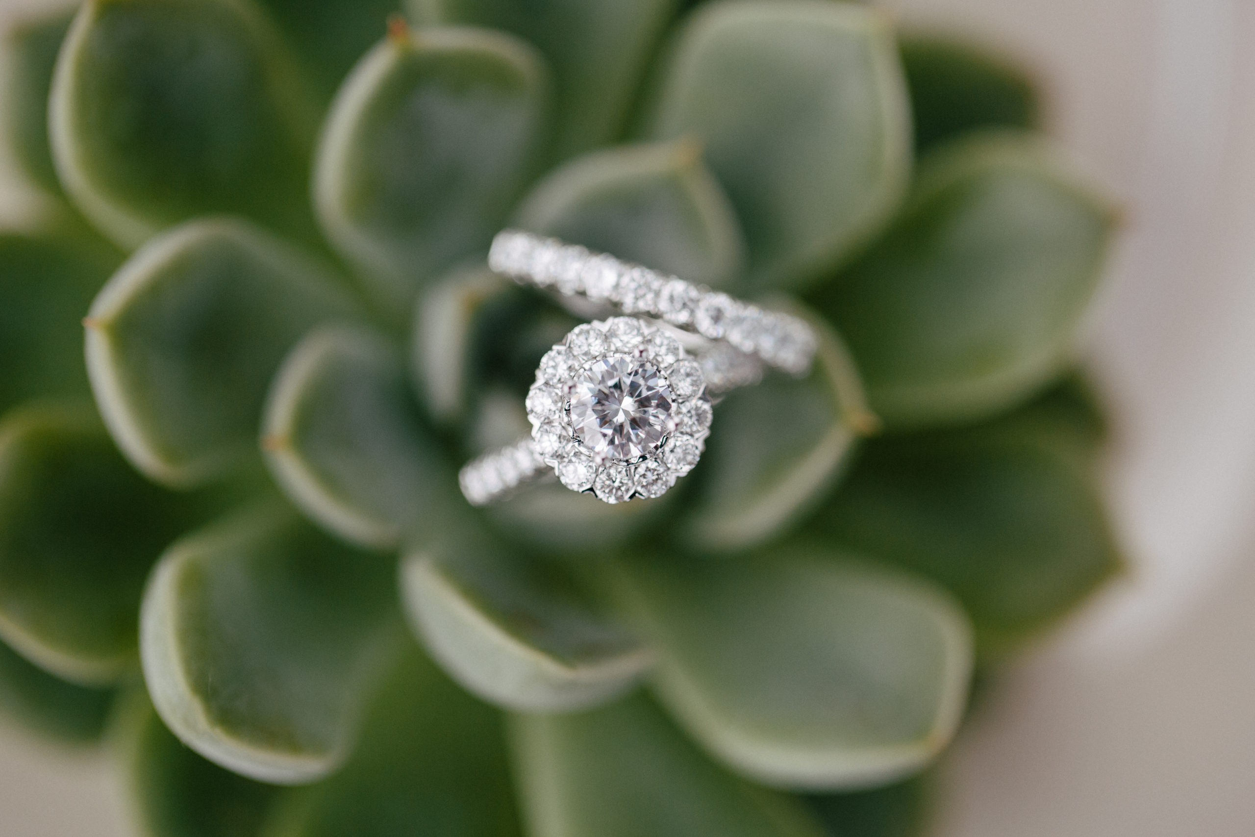 For a truly unique, 2 carat engagement ring, Matthews Jewelers in Plantation created this custom round cut ring with diamond halo that would make any newly engaged woman squeal with joy