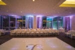 four seasons Miami wedding ballroom with white vinyl wrapped dance floor