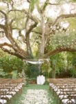 wedding ceremony at villa woodbine