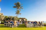 a gorgeous wedding ceremony on the lawn of LaPlaya Naples