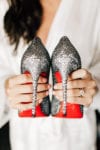 LOUIS VUITTON red bottom wedding shoes