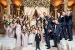 funny wedding picture with bridesmaids and groomsmen at biltmore coral gables wedding
