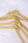 bridesmaids personalized hangers at mandarin oriental miami