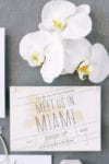 meet us in miami save the date wedding at mandarin oriental with white orchids