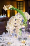 calla lily and white orchid centerpiece