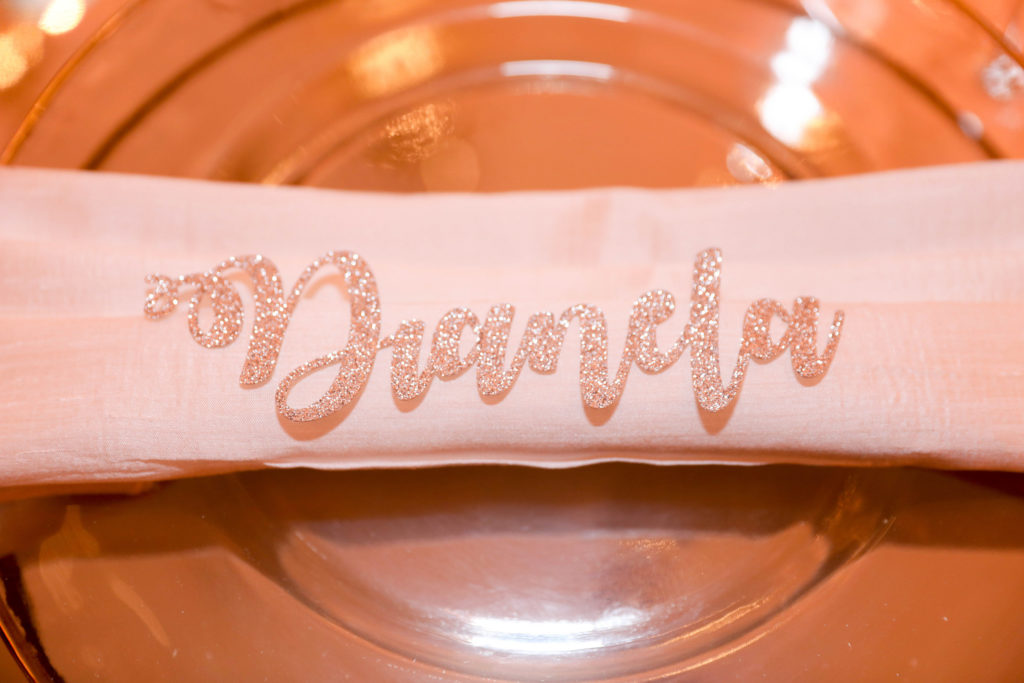 Custom cut place cards at the Kimpton EPIC Hotel, planned by Oh My Occasions